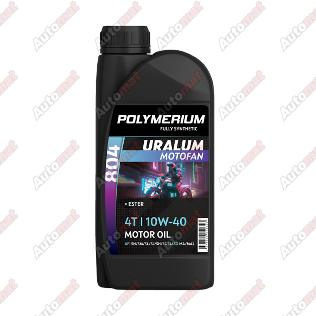 Масло моторное POLYMERIUM MOTO-FAN 4T 804 URALUM 10W-40, 1л