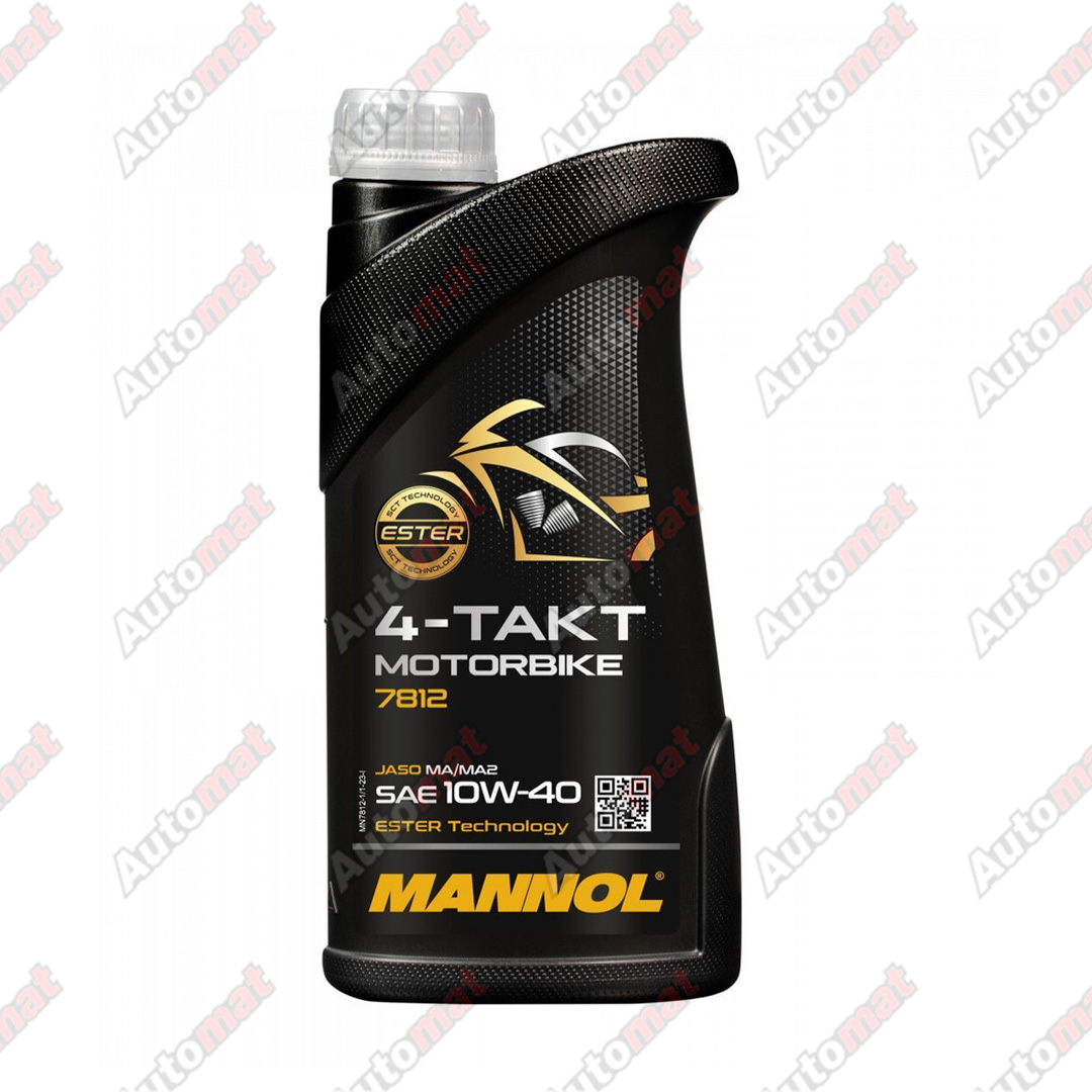 Моторное масло MANNOL 7812 Motorbike 4-Takt 10W-40, 1л