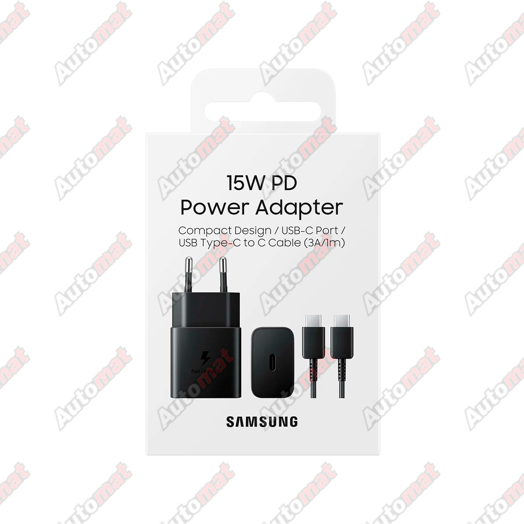 Сетевое зарядное устройство Samsung EP-T1510 15W Type C - Black