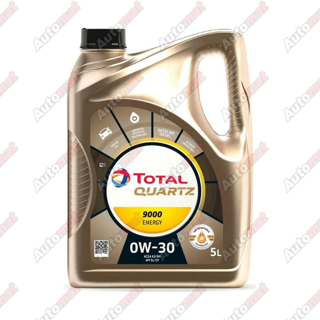 Масло моторное Total Quartz 9000 Energy 0W-30 SL/CF A3/B4, 5л